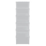 Plastic Storage Boxes 6 pcs 10 L Stackable 3189187