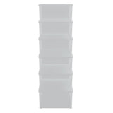 Plastic Storage Boxes 6 pcs 10 L Stackable 3189187