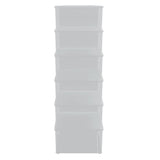 Plastic Storage Boxes 6 pcs 10 L Stackable 3189187