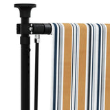 Outdoor Roller Blind Yellow and White 120x270 cm Fabric&Steel 368773