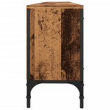 TV Cabinet with Drawer Old Wood 200x25x44 cm Engineered Wood 857696