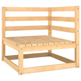 Garden Lounge Set Natural Pine Solid pinewood Large Modular 3075284
