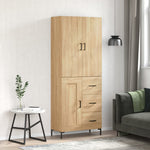Highboard Sonoma Oak 69.5x34x180 cm Engineered Wood 3196014