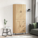 Highboard Sonoma Oak 69.5x34x180 cm Engineered Wood 3196014