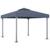 Gazebo with LED String Lights 300x300 cm Anthracite Aluminium 3070343