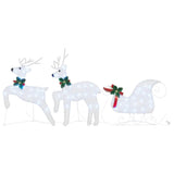 LED Reindeers 3 pcs Cold White Fabric 42012985