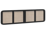 Headboard with Headboard Black 160 x 55 x 3 cm Rattan 42011571