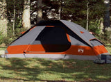 Family Tent Dome 6-Person Grey and Orange Waterproof 94783
