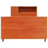 Bed Frame without Mattress Wax Brown 100x200 cm Solid Wood Pine 3323667