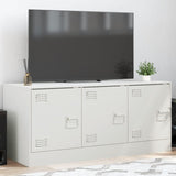 TV Cabinet White 99x39x44 cm Steel 841648