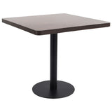 Bistro Table Dark Brown 80X80 cm MDF 286434