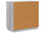 Drawer Cabinet Grey Sonoma 66 x 34.5 x 87 cm Engineered Wood 895301