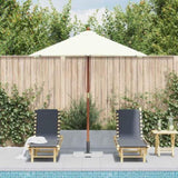 Garden Parasol Sand Laminated bamboo and hardwood, Polyester 44533