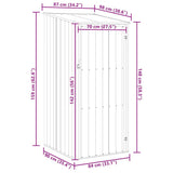 Garden Shed Anthracite Galvanised Steel Medium 46291