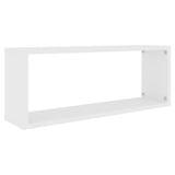 Wall Cube Shelf 6 pcs White 60x15x23 cm Engineered Wood 807135