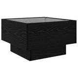 Coffee Table Black oak 50 x 50 x 30 cm Engineered wood 879661
