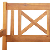 Garden Chairs 8 pcs Natural Solid Acacia Wood 3324848