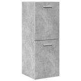 4 Piece Bathroom Furniture Set Concrete Grey Engineered Wood 3324864