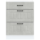 Kitchen Base Cabinet Lucca Concrete Grey Engineered Wood 854273
