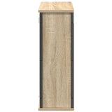 Bathroom Wall Cabinet with Mirror Sonoma Oak 60x21x60 cm 861898