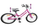 Kids Bike 24 Inches for 8-12 Years Old Pink White 42009239