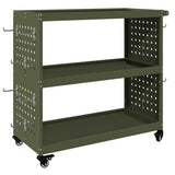Tool Trolley Olive Green 75 x 35 x 73 cm Cold-rolled Steel 874542