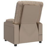 Recliner Chair Cappuccino Faux Leather 348048