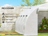 4 x 3 x 2m Polytunnel Greenhouse Replacement Cover ONLY Winter Garden Plant PE Cover for Tunnel T3398P377642