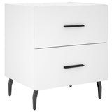 Bedside Cabinet White 40x35x47.5 cm Engineered Wood 827340