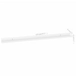 Wall Shelves 4 pcs White 115x9x3 cm 326664