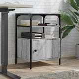 Printer Stand 3-Tier Grey Sonoma 50x40x76 cm Engineered Wood 842294