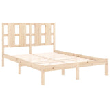 Bed Frame without Mattress 135x190 cm Double Solid Wood 3105575