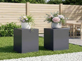 Plant Stand 2 pcs Anthracite 40 x 40 x 60 cm Galvanised Steel 8012535