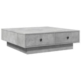 Coffee Table Concrete Grey 90x90x28 cm Engineered Wood 848090