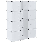 Modular Cabinet with 9 Compartments 109x36.5x143 cm White 240498