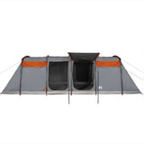 Family Tent Tunnel 10-Person Grey and Orange Waterproof 94621