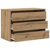 Corner Chest of Drawers Artisian Oak 80x41x58 cm Engineered Wood 852860