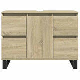 Bathroom Cabinet Sonoma Oak 80x33x60 cm Engineered Wood 849684