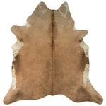 Real Cow Hide Rug Brown and White 150x170 cm 284344
