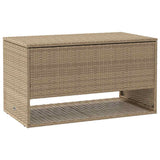 Outdoor Cushion Box Beige 100x55x55.5 cm Poly Rattan 4104144