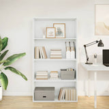 Bookcase White 80x30x152 cm Engineered Wood 857940