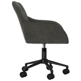 Office Chair with Wheel Dark Grey 56 x 61.5 x 72 cm Velvet 42025223