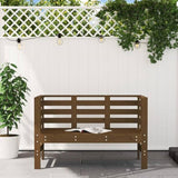 ZNTS Garden Bench Honey Brown 111.5x53x71 cm Solid Wood Pine 825138