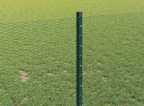 Welded Wire Fence 100 x 1 m PVC-Coated Steel Green Mesh 3336788
