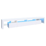 TV Cabinet with LED Lights White 260x36.5x40 cm 3152778