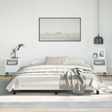 Bed Frame without Mattress White California King Faux Leather 346939