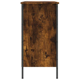 Shoe Cabinet Smoked Oak 100x35x70 cm Engineered Wood 831845