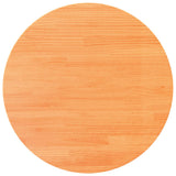 Table Top Round Wax Brown 80x2.5 cm Solid Wood Pine 847129