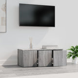 TV Cabinet Grey Sonoma 80x34x30 cm Engineered Wood 815499