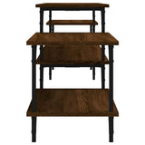 TV Cabinet Brown Oak 197x35x52 cm Engineered Wood 826329